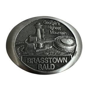 Western Heritage Company 1986 Brasstown Bald Silver Belt Buckle